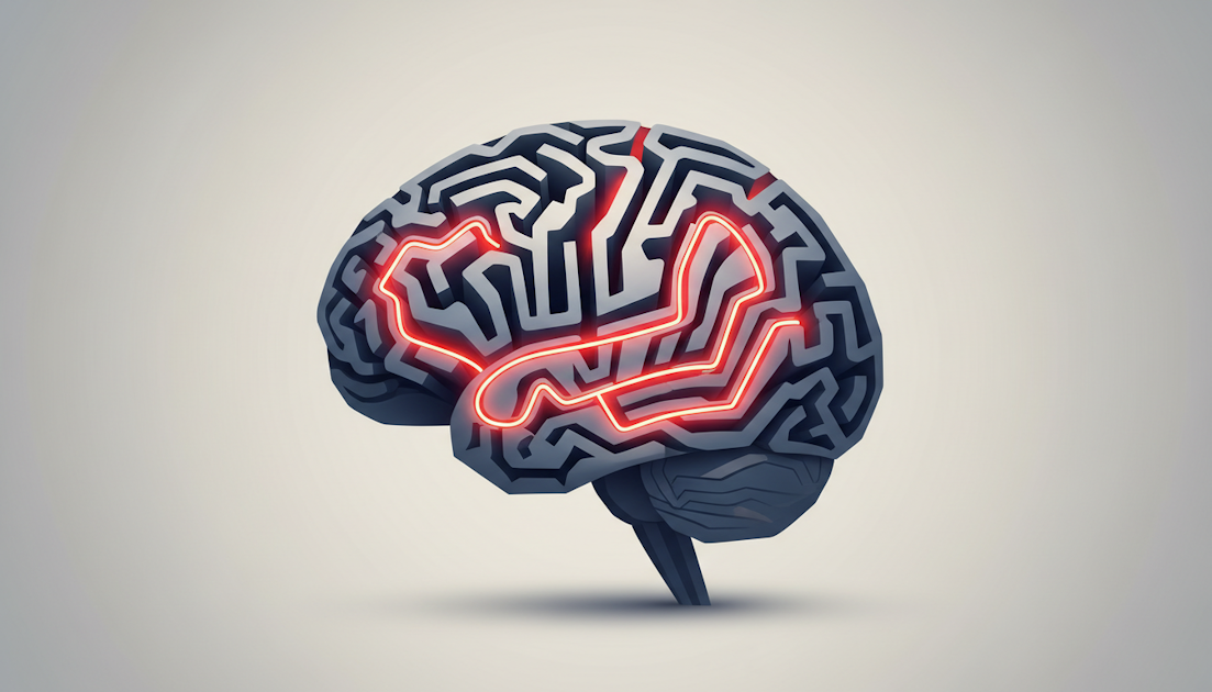 AI brain maze highlighting governance and security risks