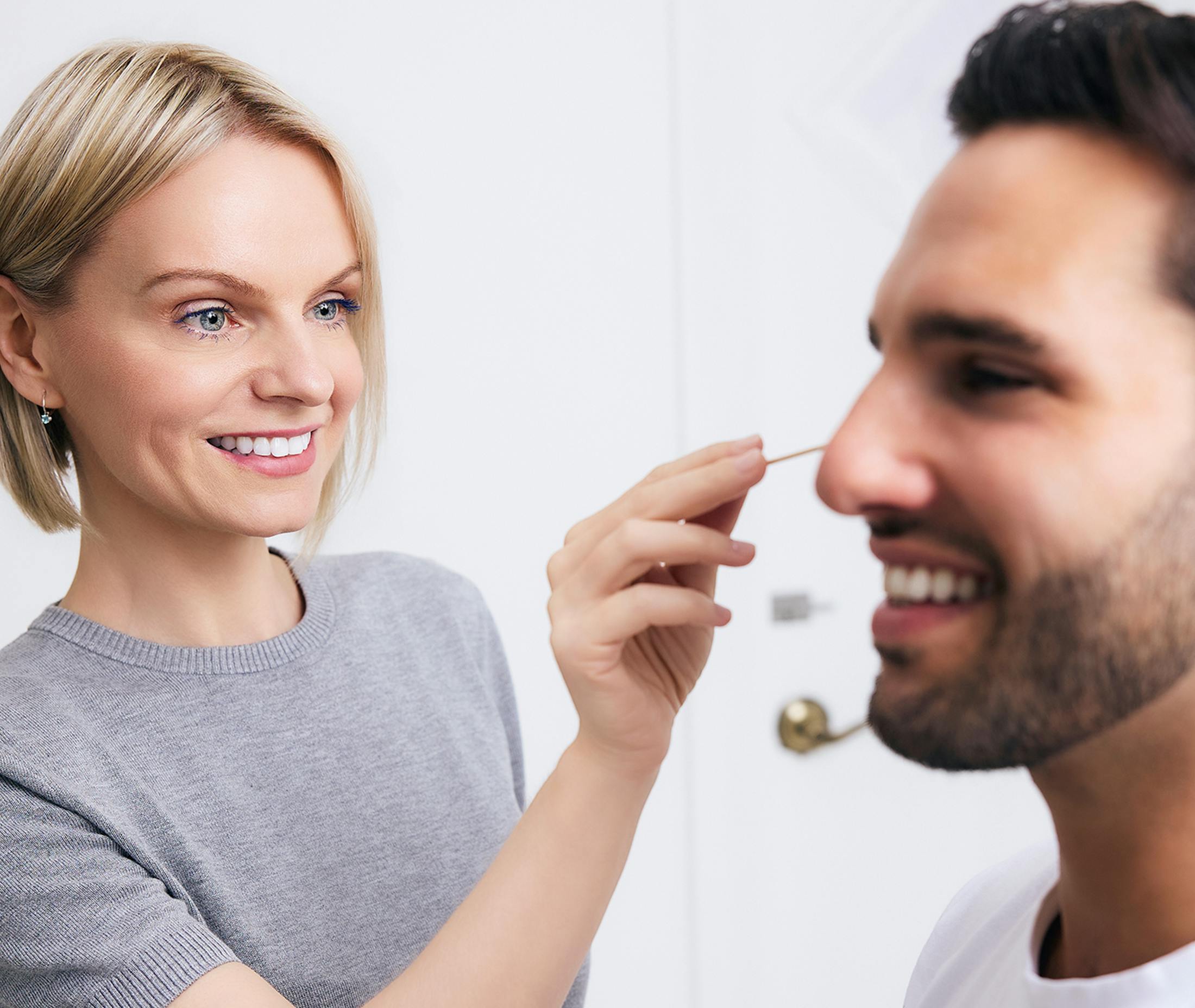 Dr. Ginter with male patient