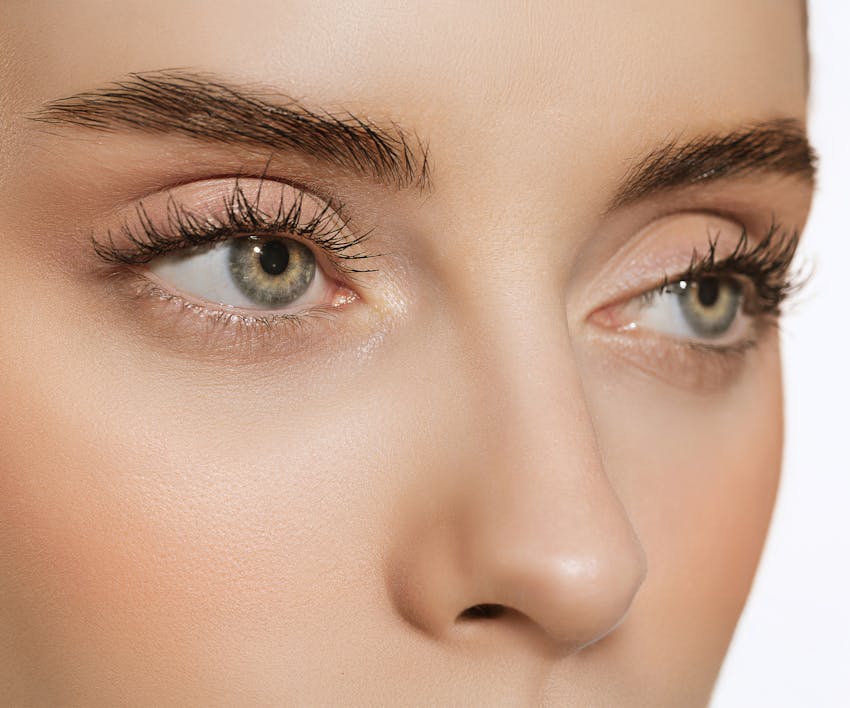 woman wearing makeup