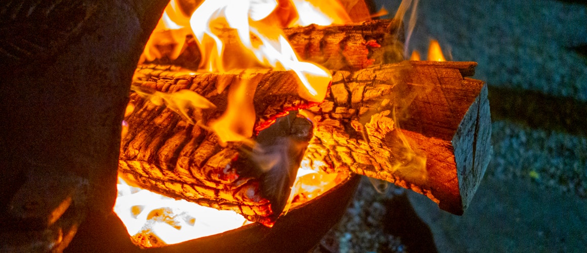 Wood in fire