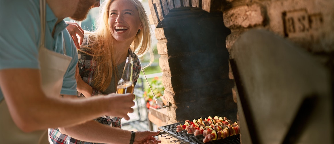 Man and Woman cooking