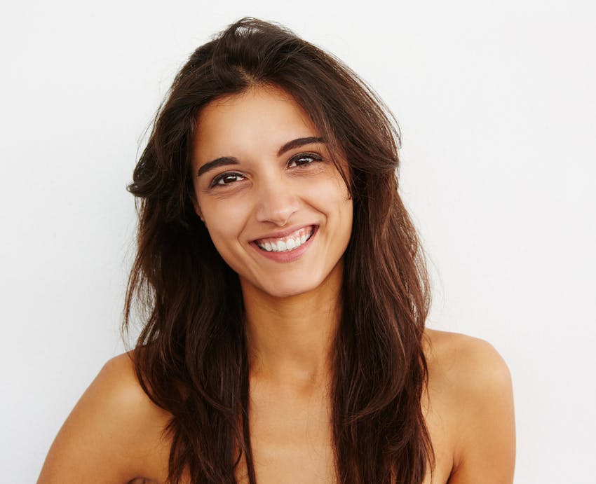 woman smiling