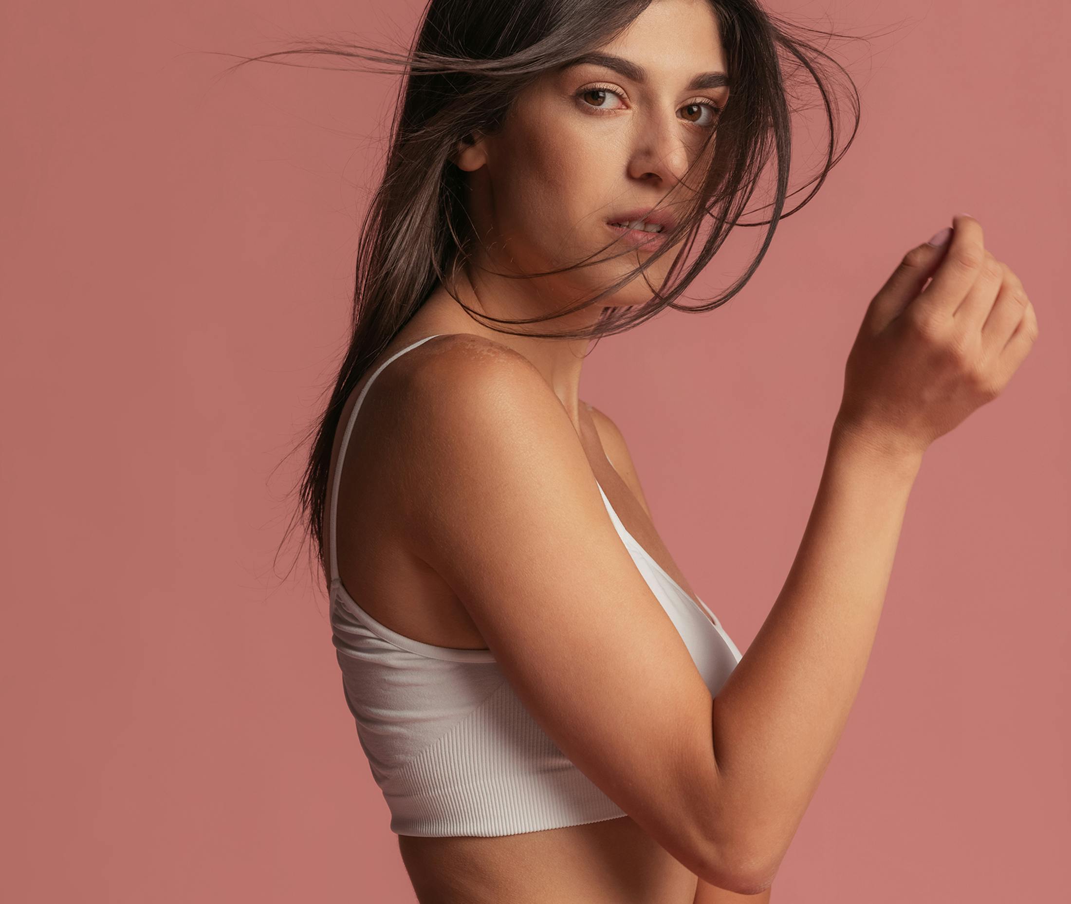 woman looking to the side