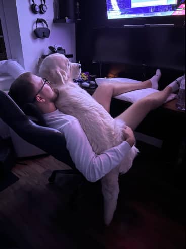 Gaming with Arlo, The Golden Retriever  — JoeBenTaylor