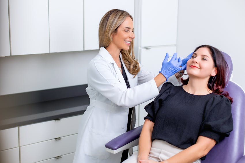 patient getting injection by Onir