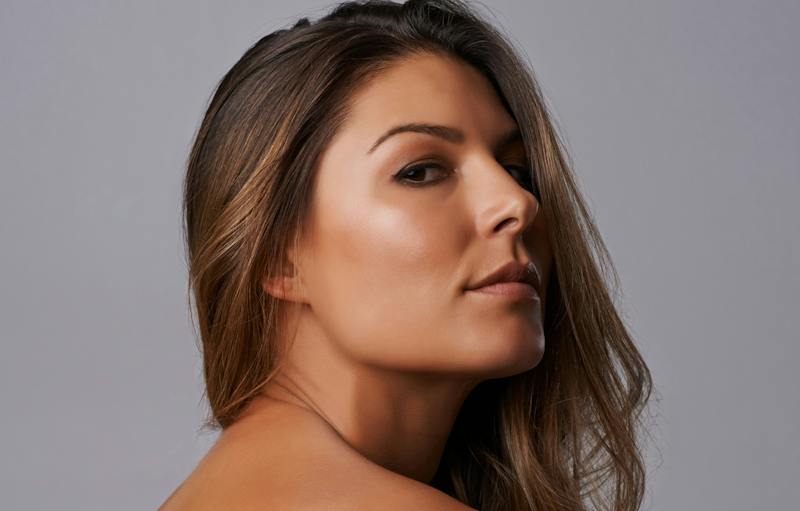 Woman's side profile