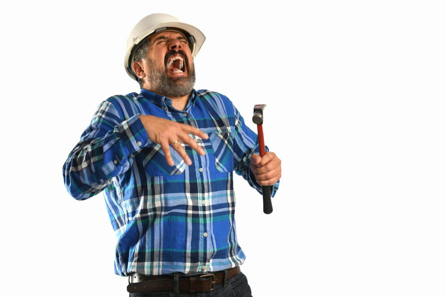 injured construction worker