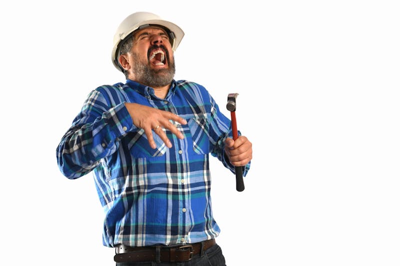 injured construction worker