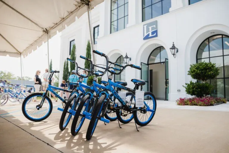 Bikes in front of law firm building
