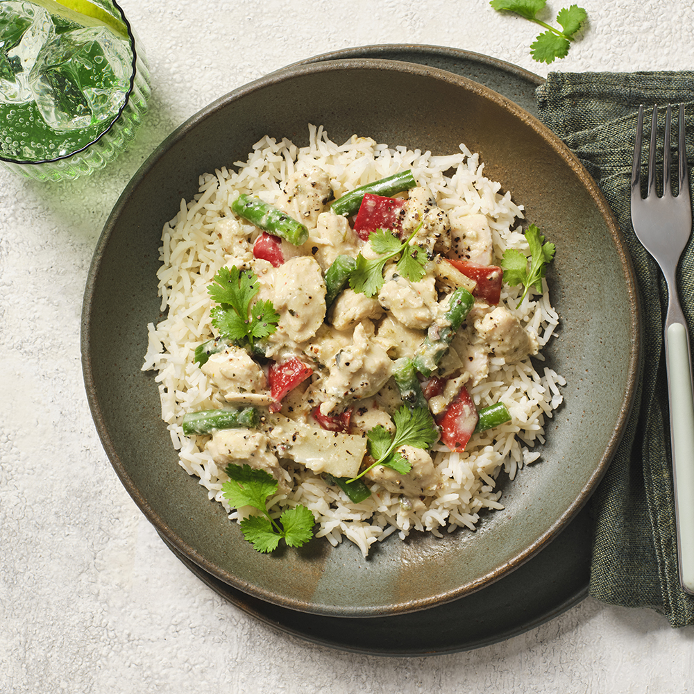 Thai Green Chicken Curry with basmati rice | Chefgood