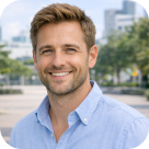 Young professional man wearing a blue shirt