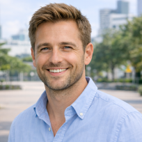 Proffesional western man wearing a blue shirt