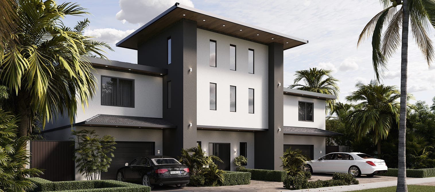 House with cars in front of it