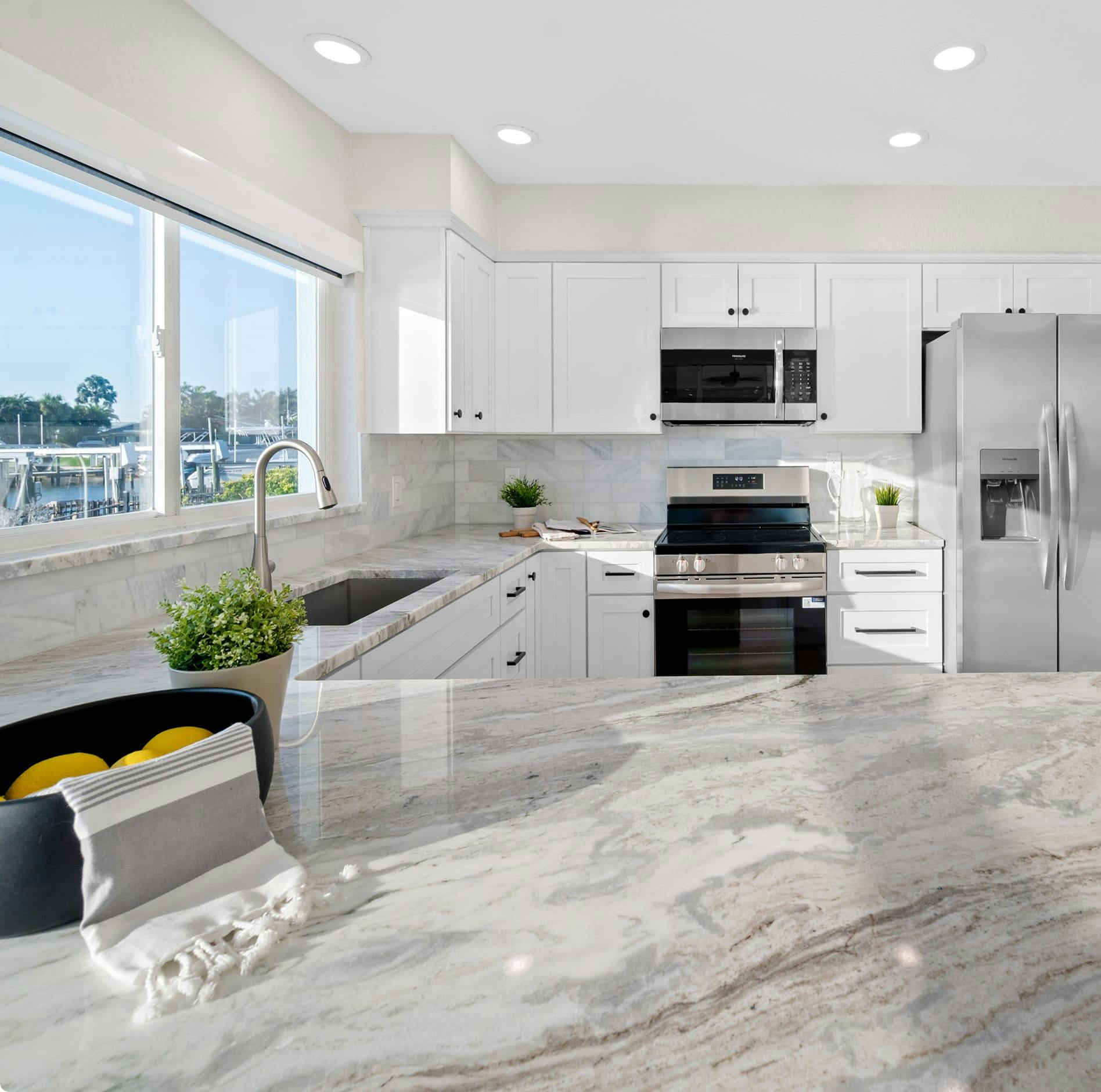 Kitchen inside a house