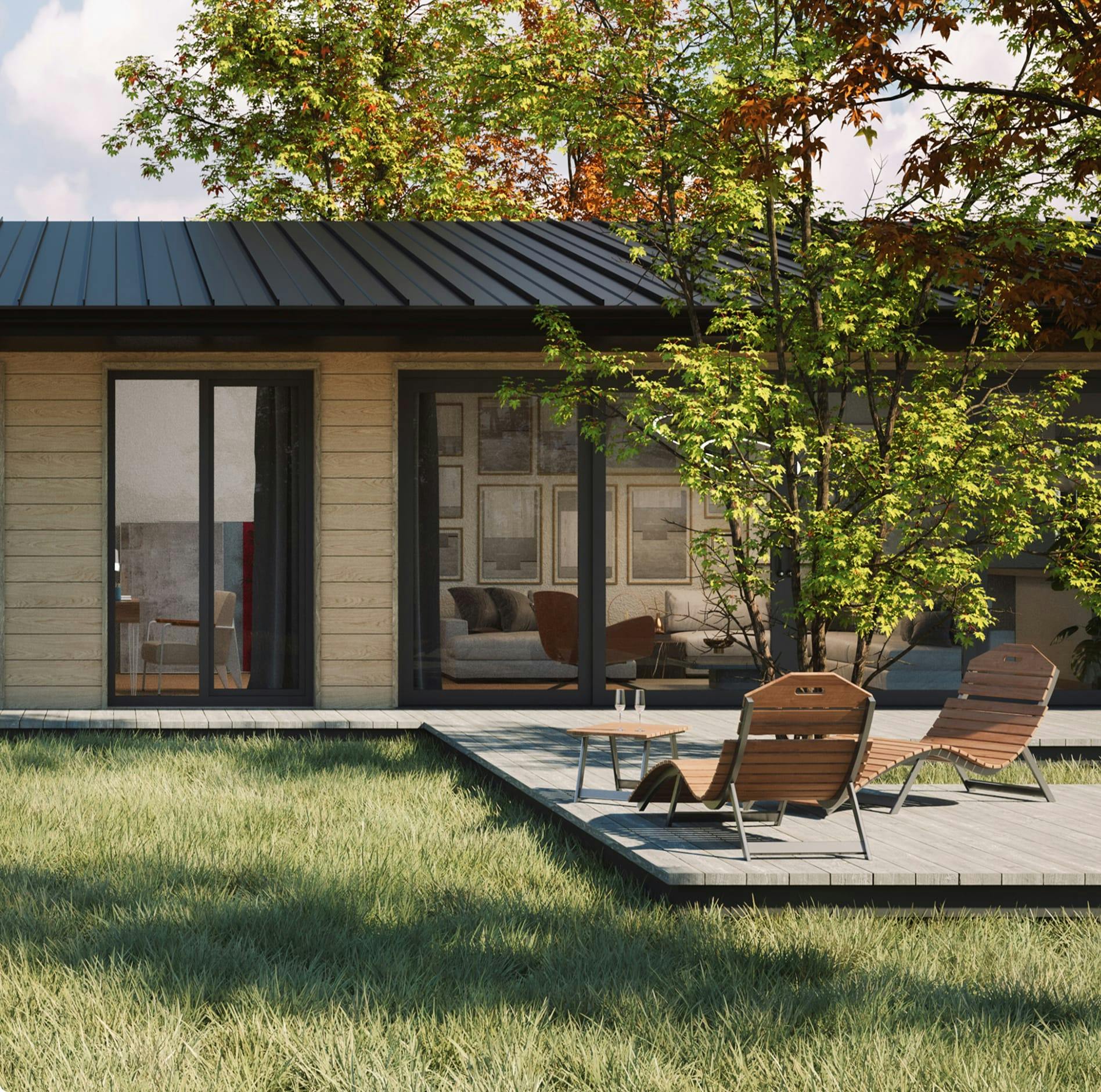 A house and its yard