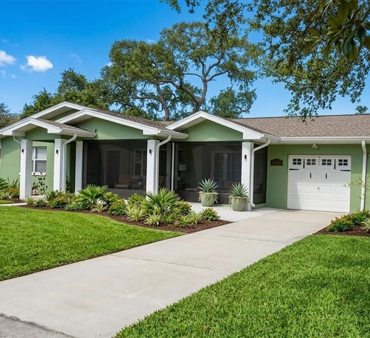 Office windows with trees in the background