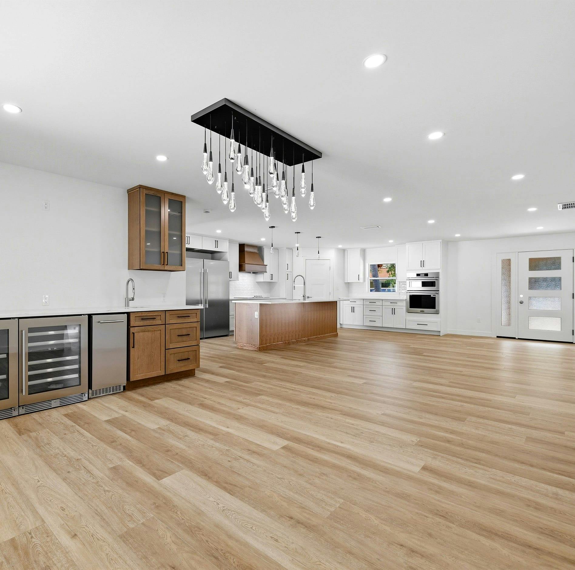 Bathroom sinks inside a house