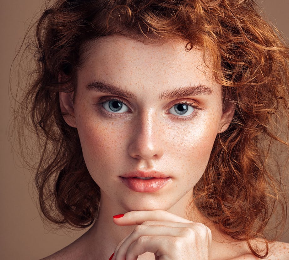 Close up of Woman with Red Hair