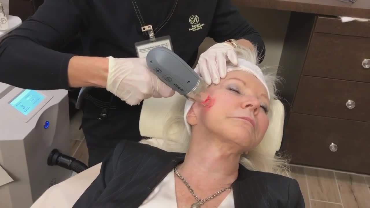 Patient Receiving PiXel8-RF Treatment