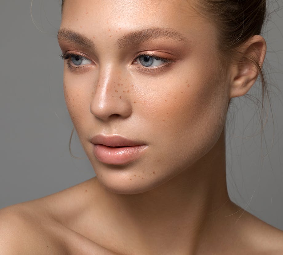 Woman with Clear Skin