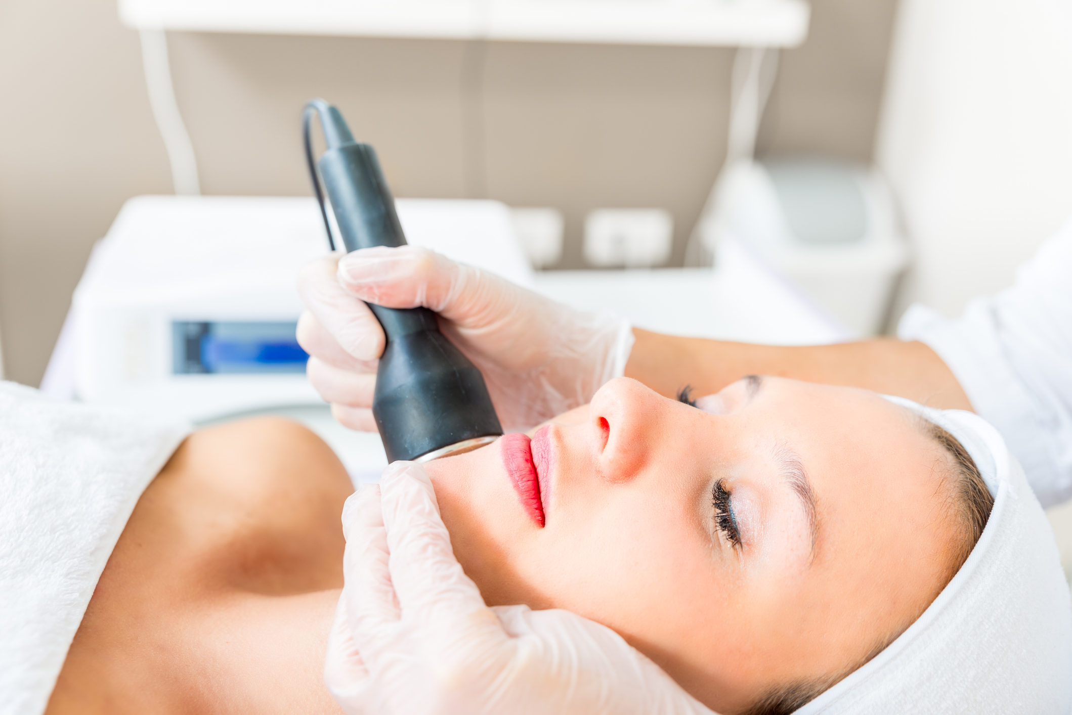 Woman Receiving Laser Resurfacing