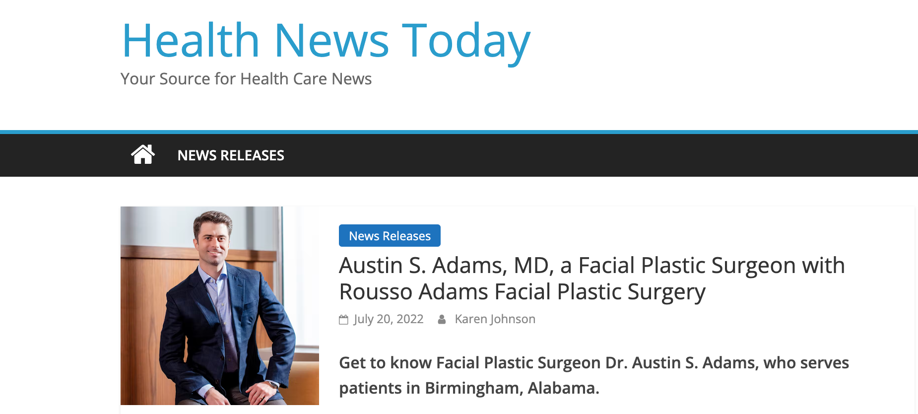 Health News Today Listing