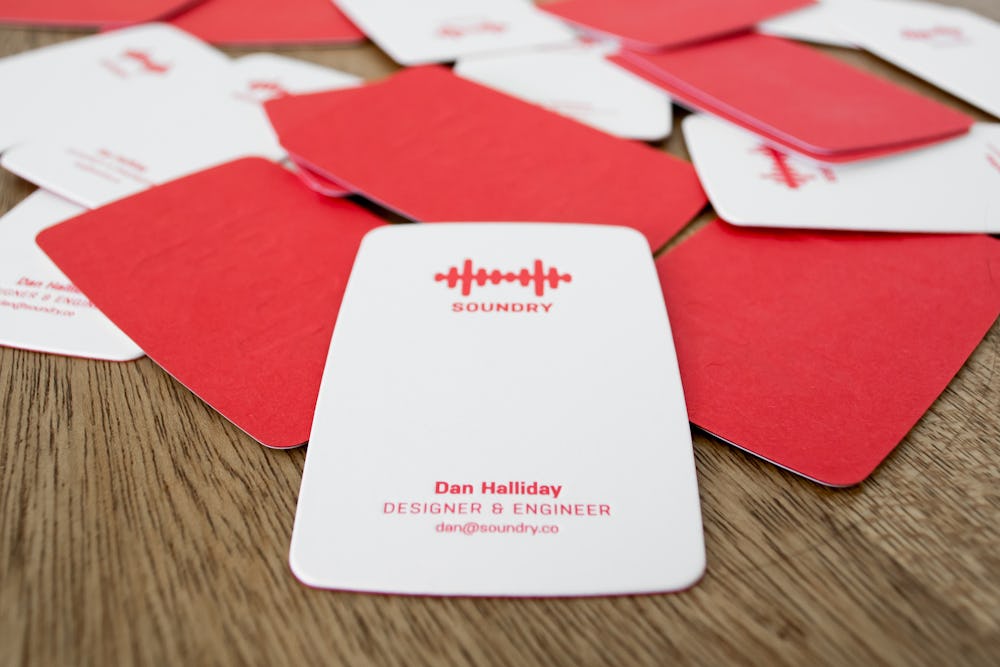 Scattered Soundry business cards