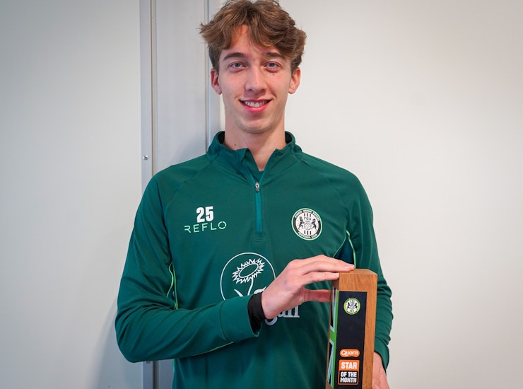 Harry Whitwell voted October Quorn Player of the Month