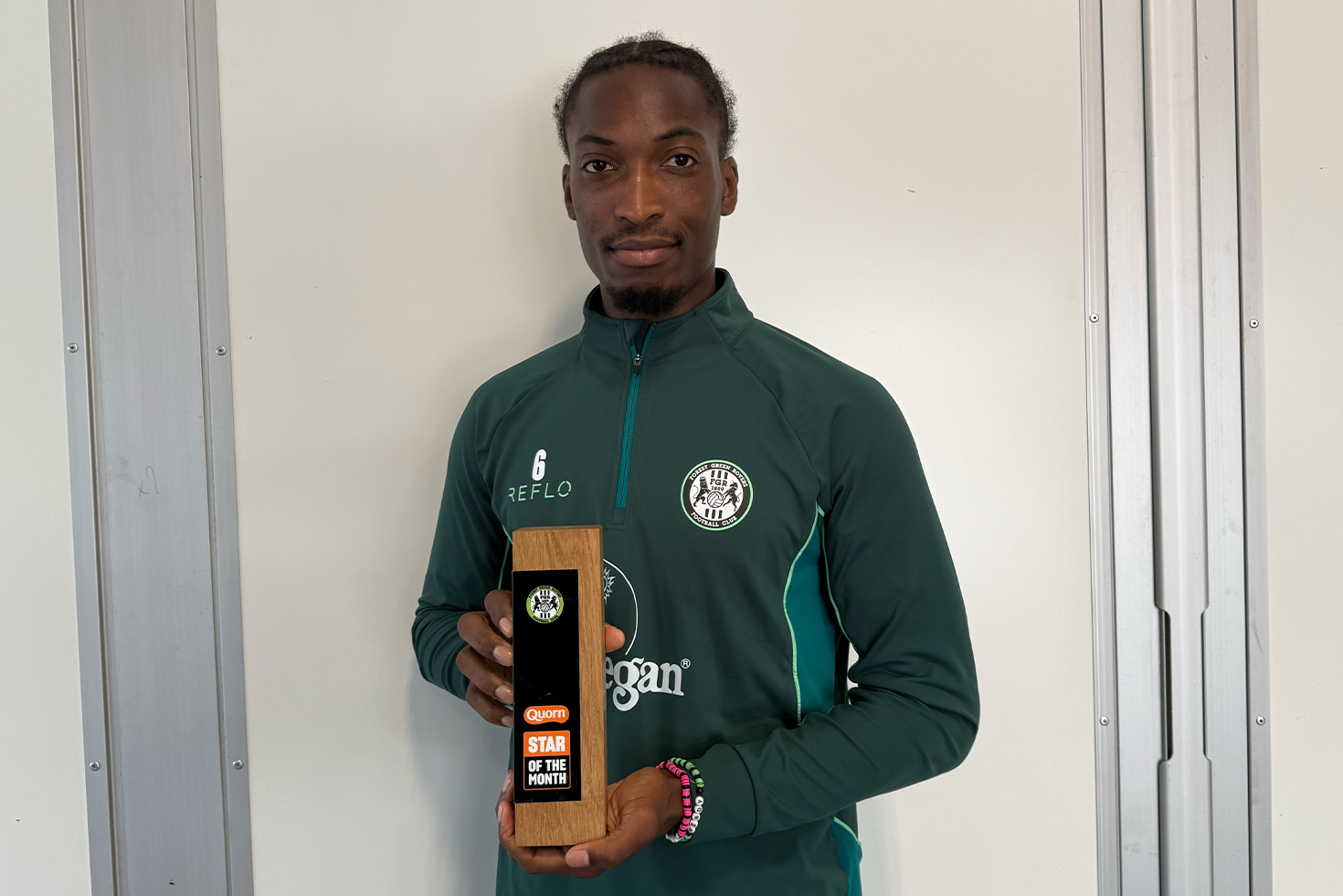 Laurent Mendy voted Quorn Player of the Month