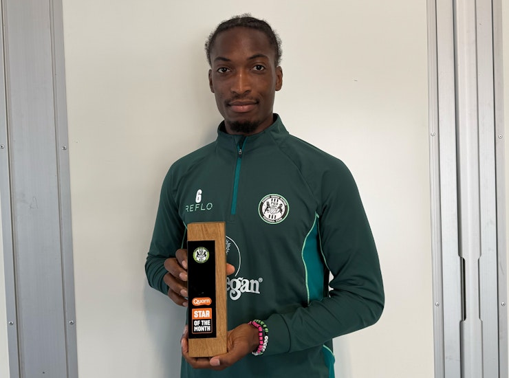 Laurent Mendy voted Quorn Player of the Month