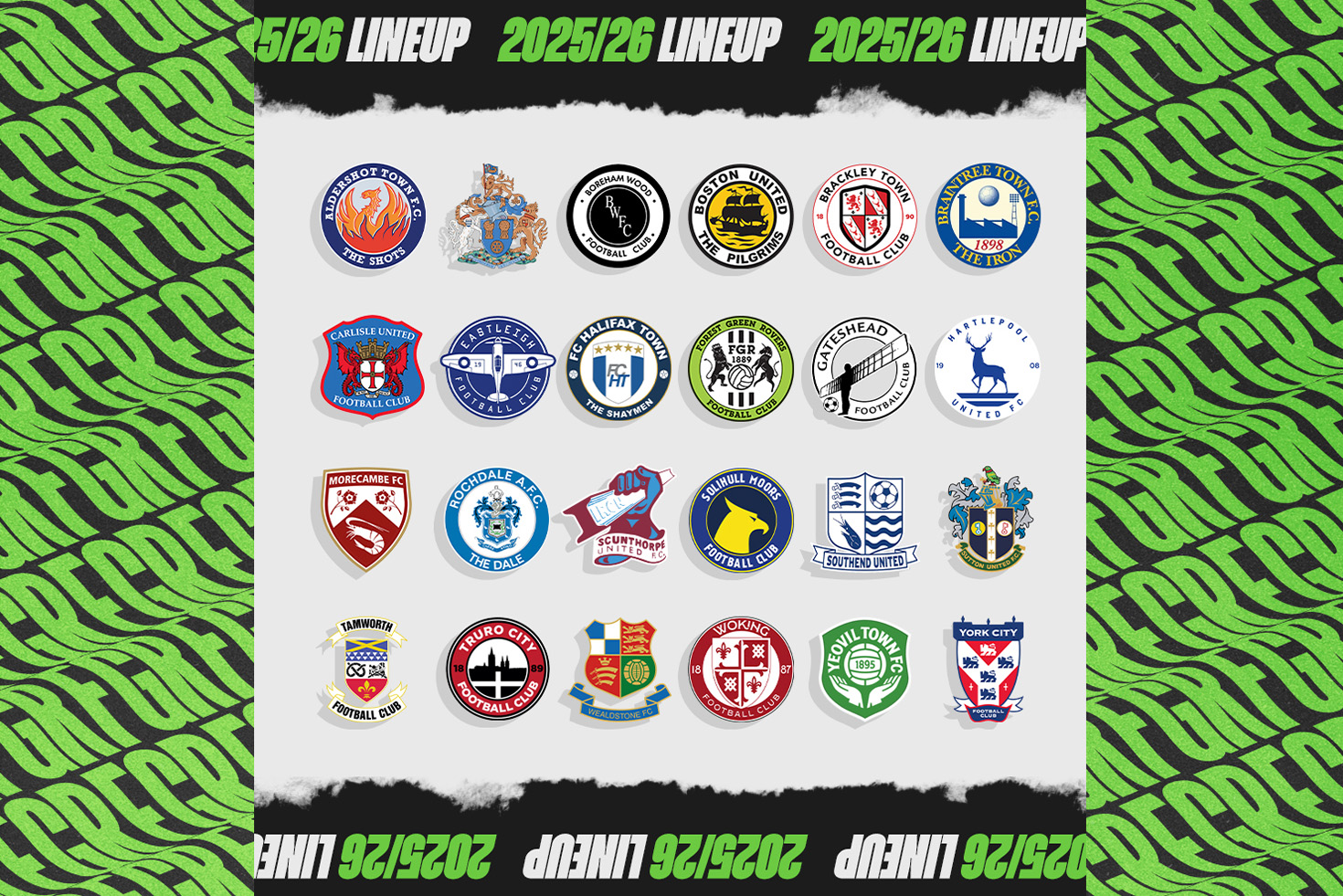 National League 2025/26 line-up confirmed