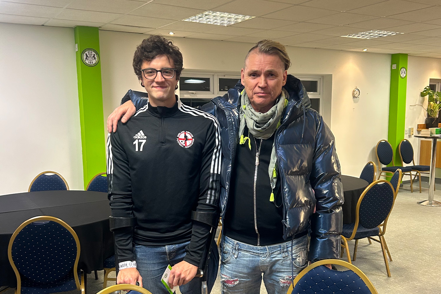 European Champions League winner celebrates at FGR