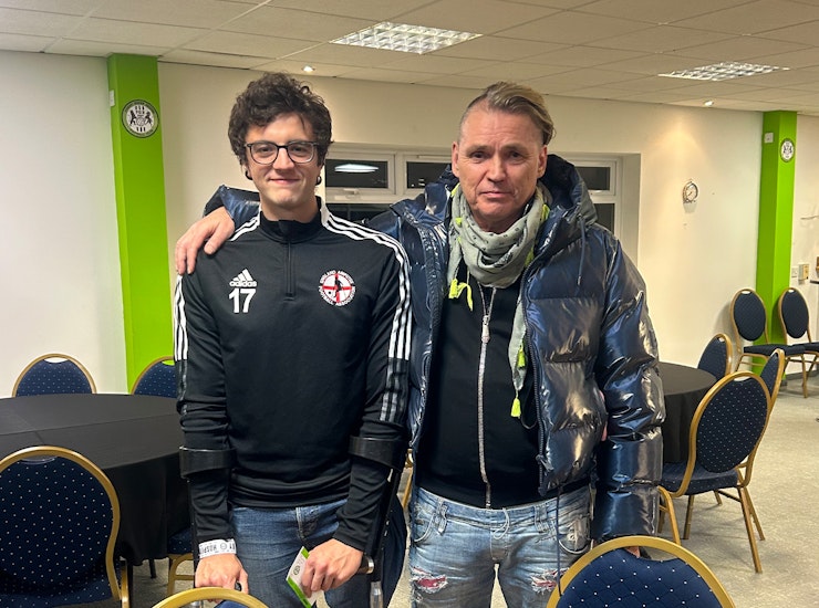 European Champions League winner celebrates at FGR