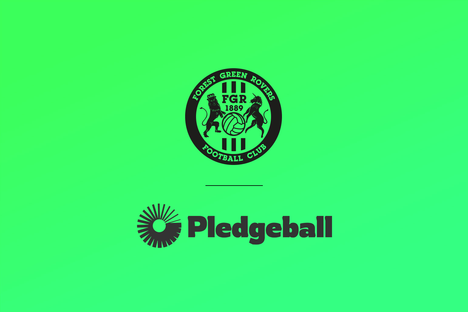 Forest Green announce Global Partnership with Pledgeball