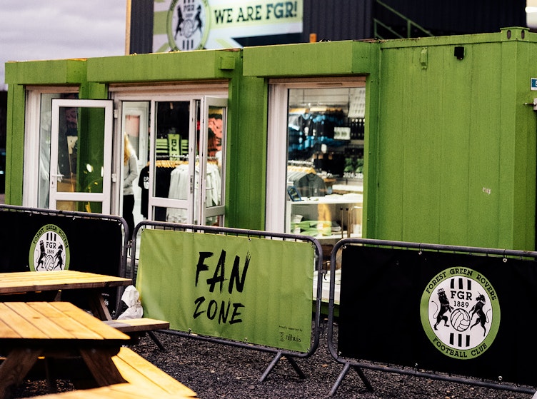 What's going on in the fanzone vs Mansfield?