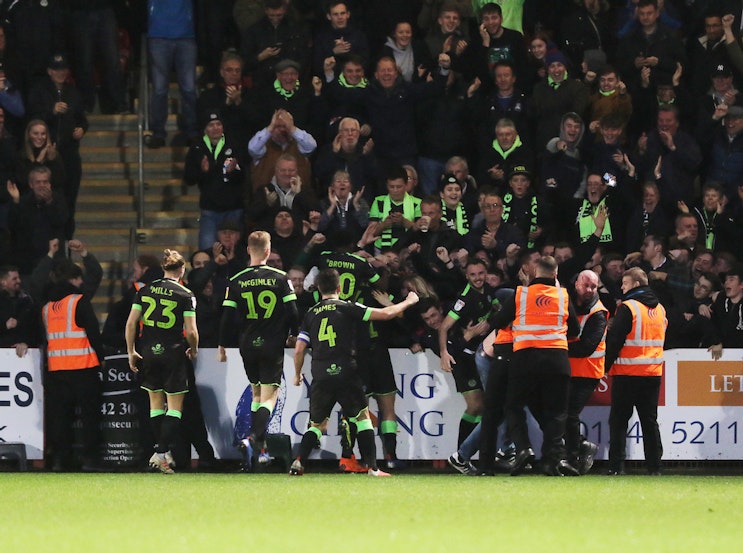 Pay on the day at Cheltenham Town