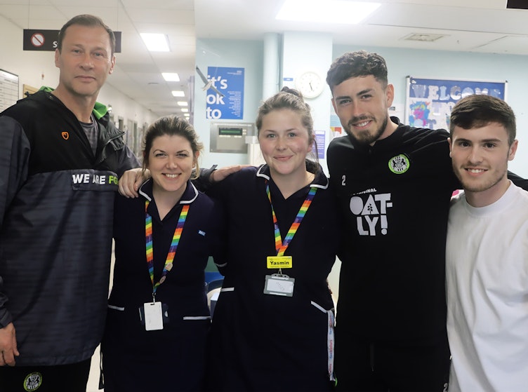 FGR visit Gloucester Royal Hospital