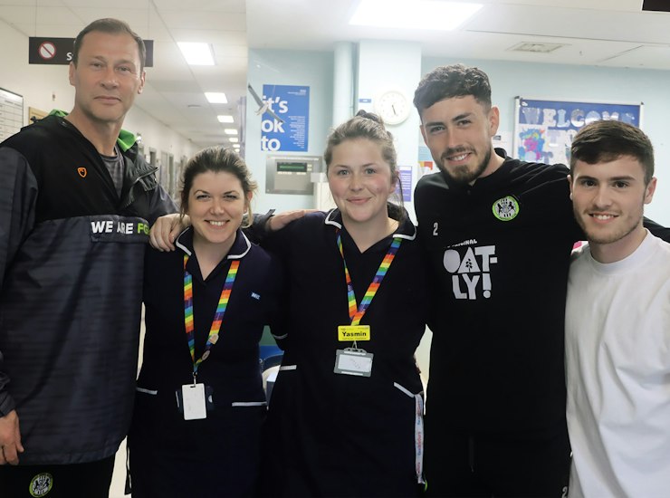FGR visit Gloucester Royal Hospital