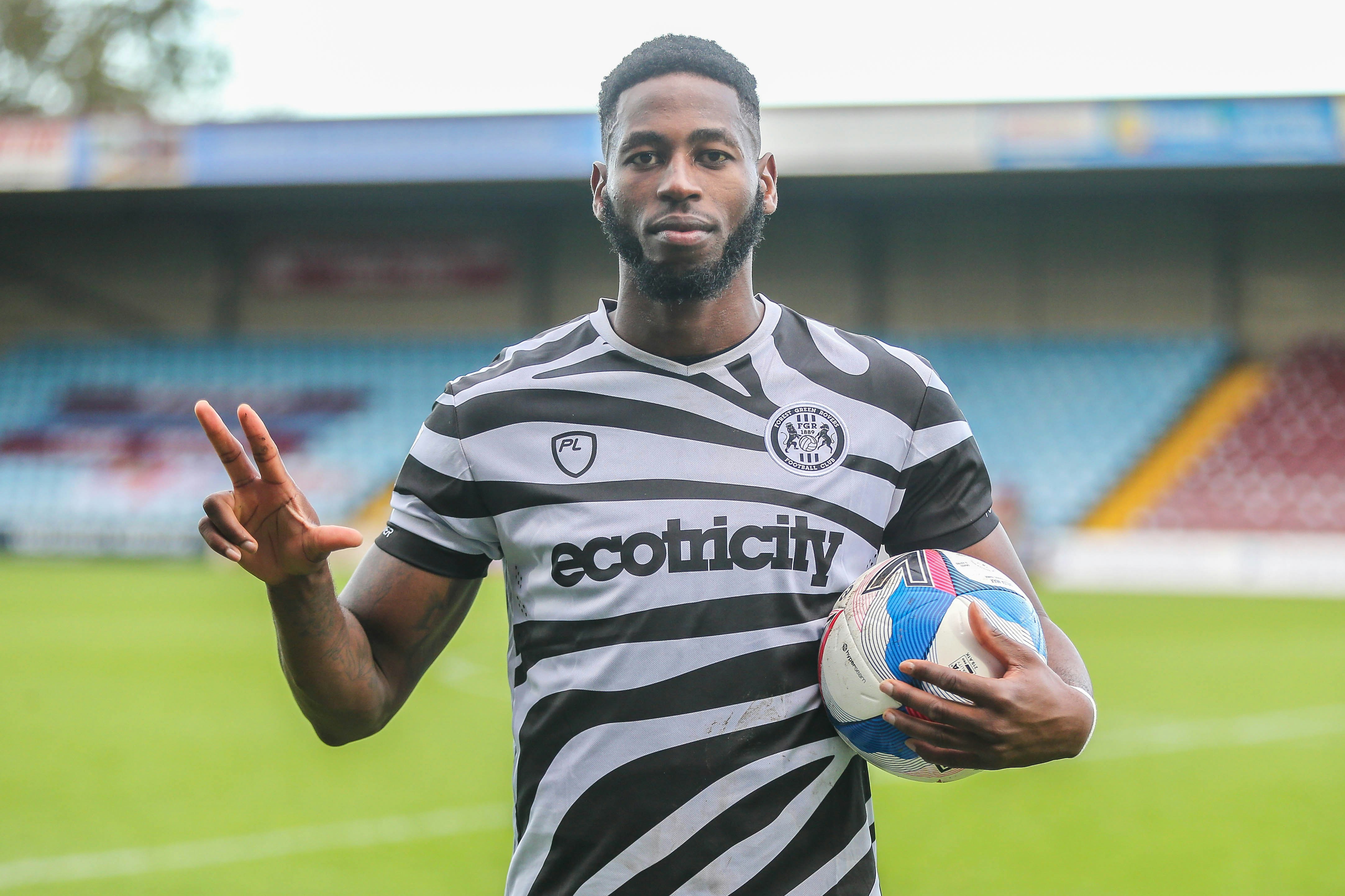 Jamille Matt with his match ball
