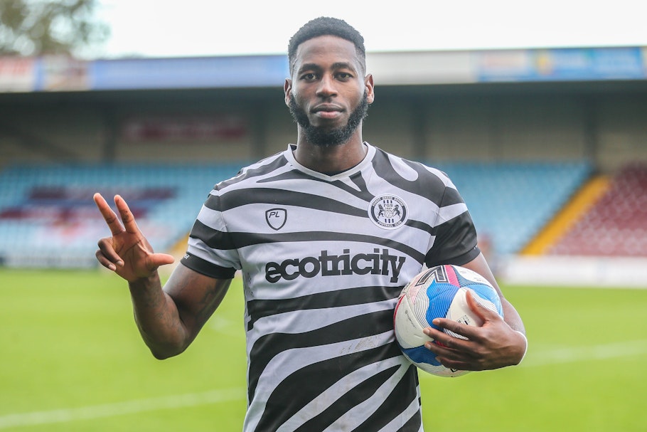 Jamille Matt with his match ball