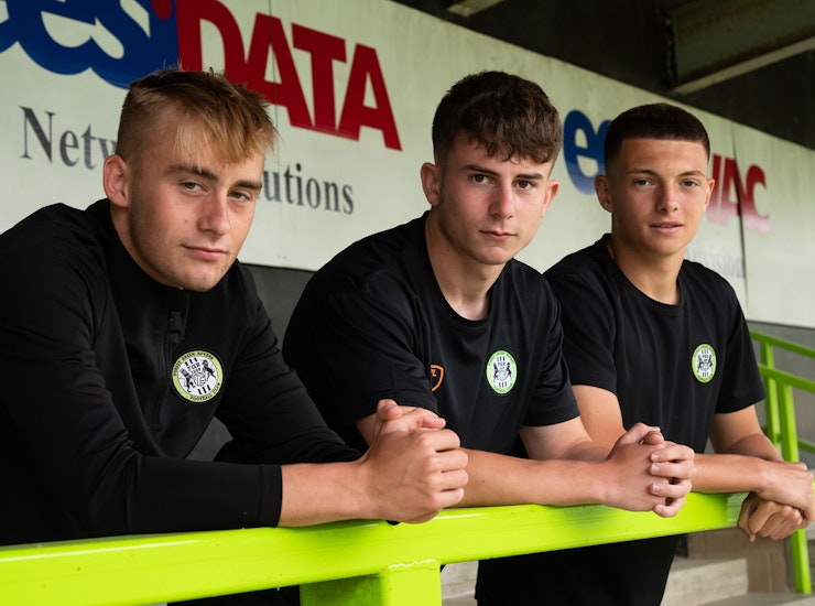 Academy trio sign pro deals