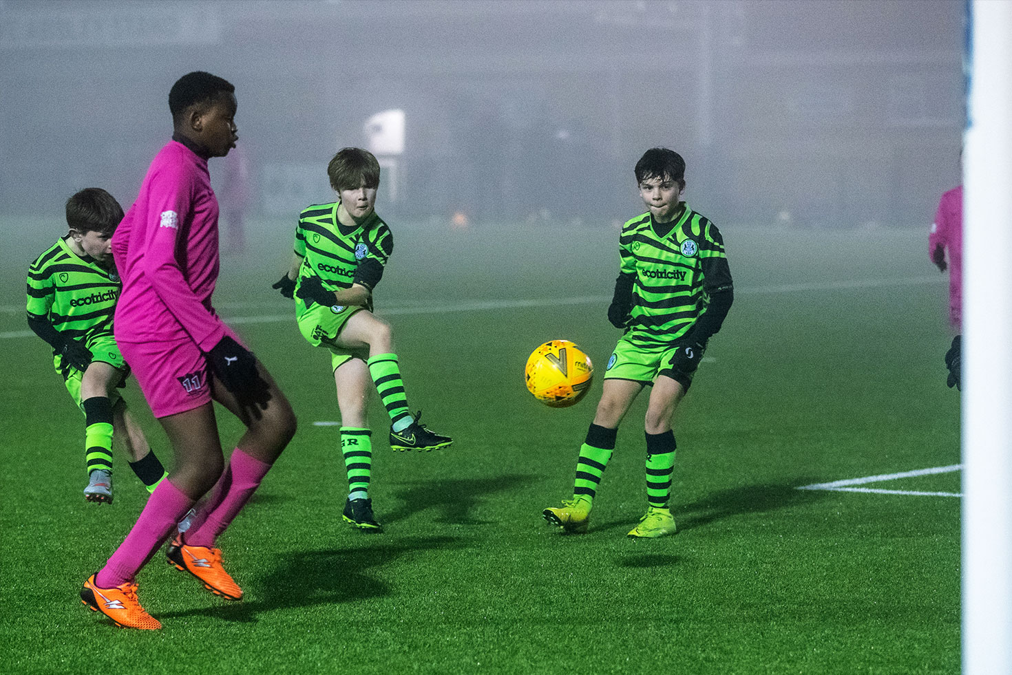 Academy schoolboys return to training