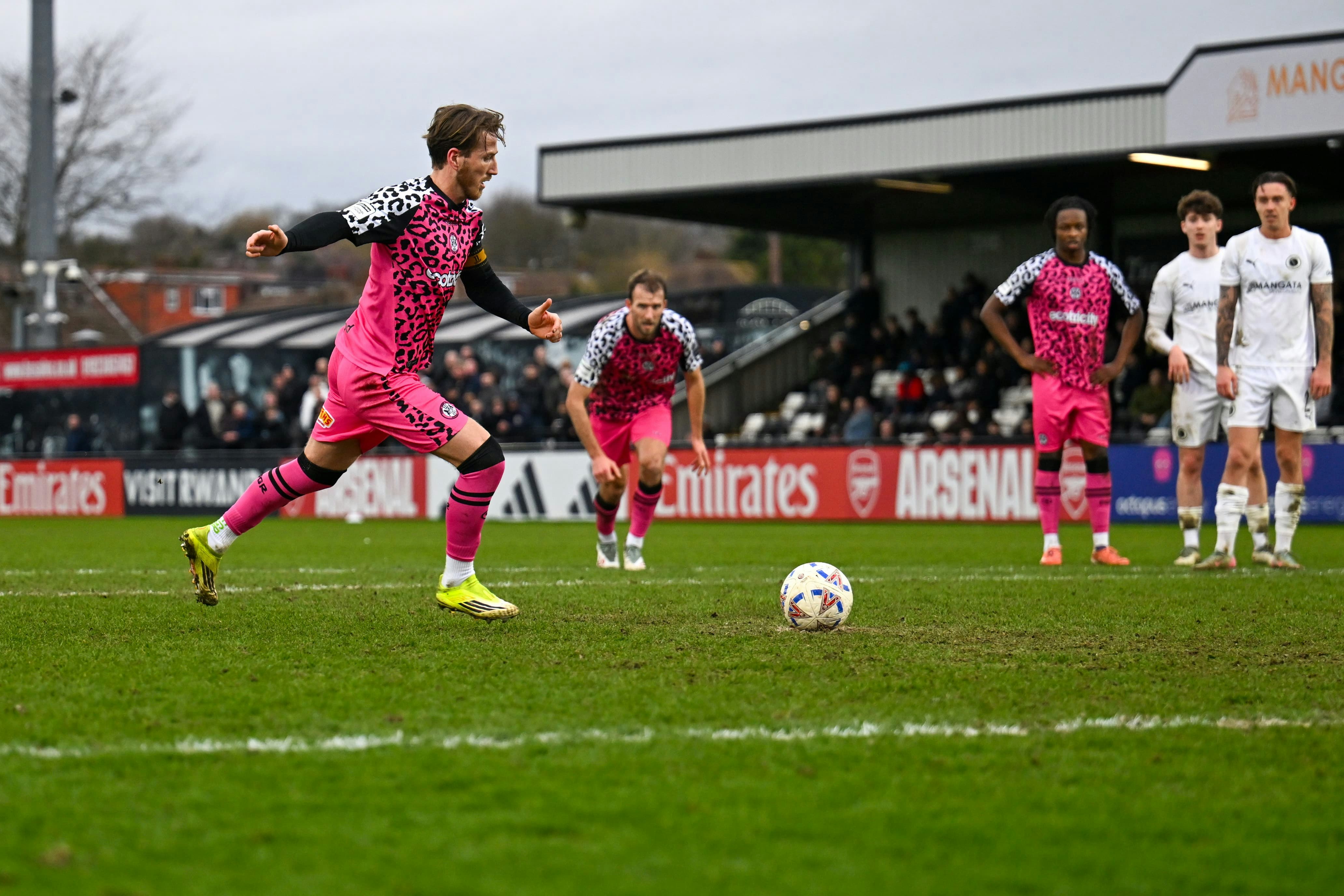 Kyle McAllister fires past Curd