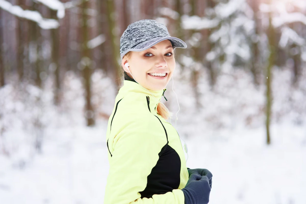 courir dans le froid