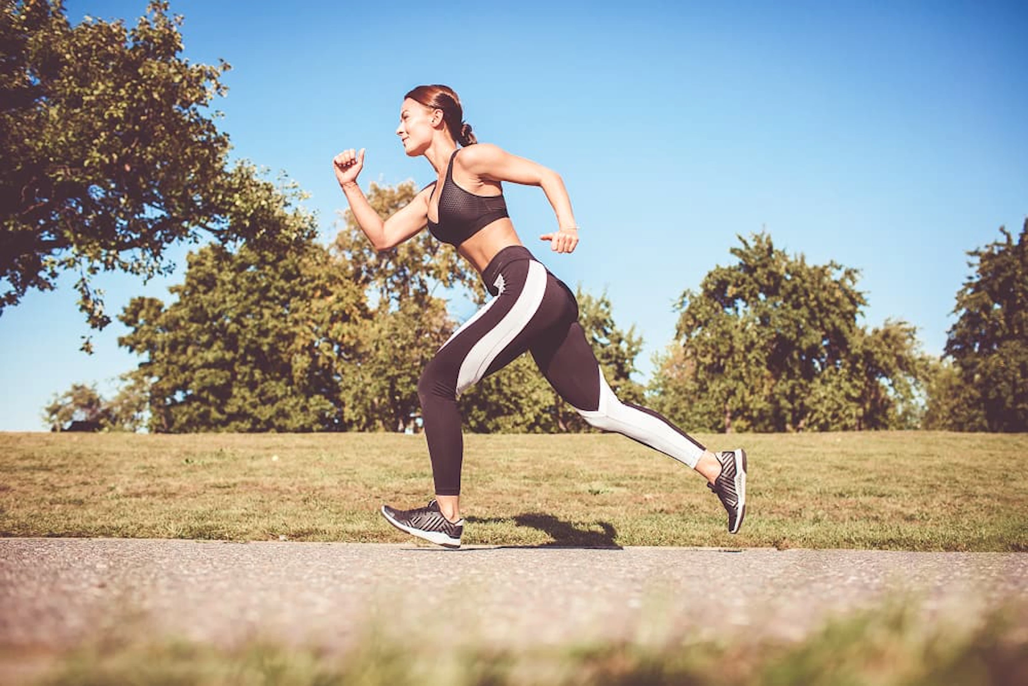 girl doing exercise park 1