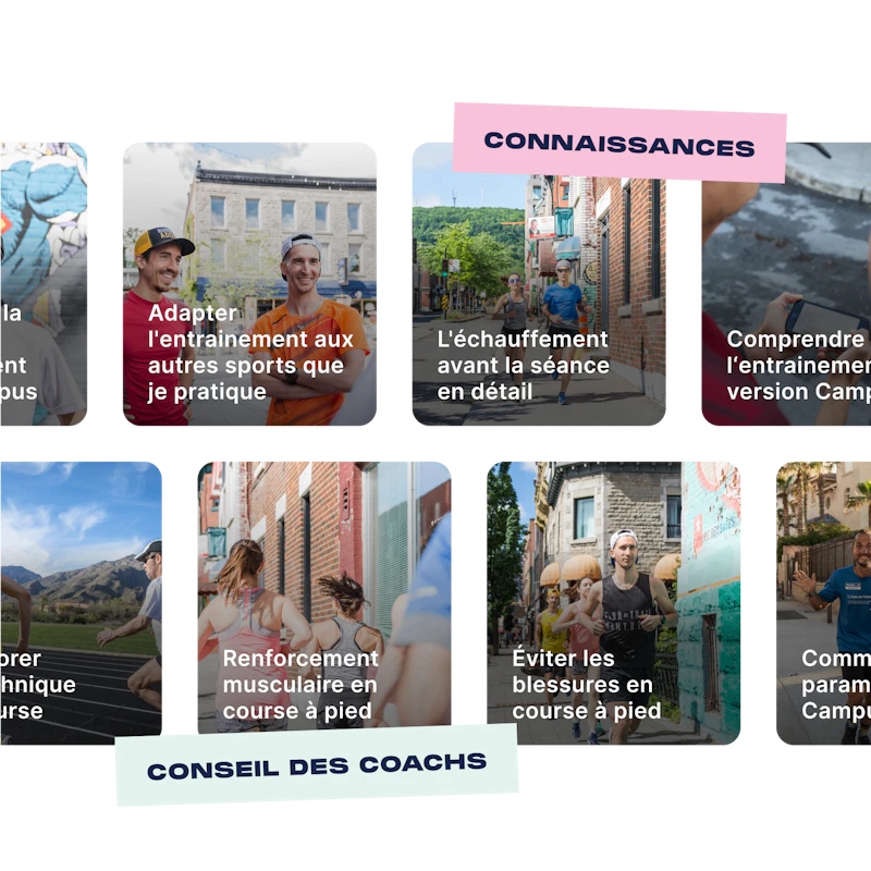 conseils des coachs et connaissances