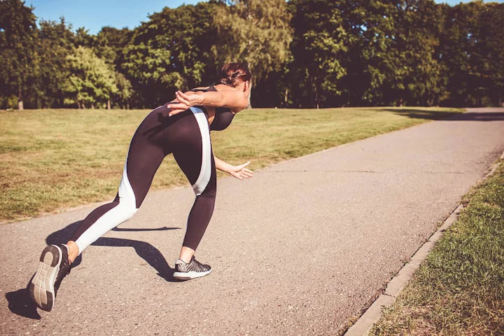 girl doing exercise park 2