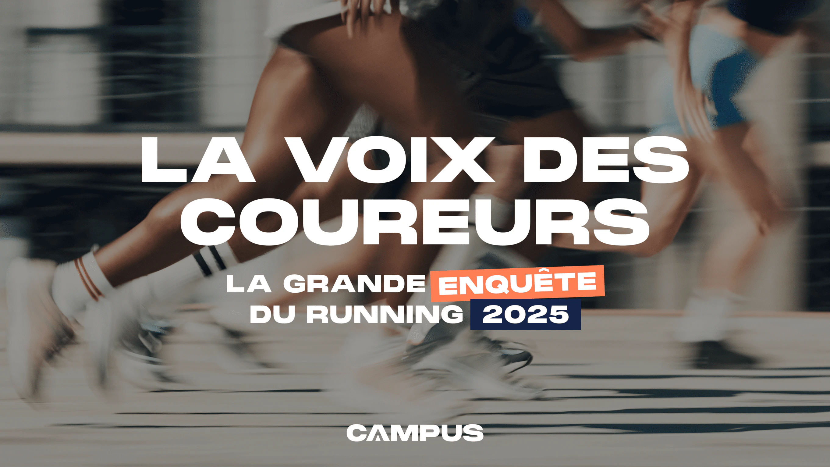 Image de couverture de l'enquête running 2025 par Campus : la voix des coureurs