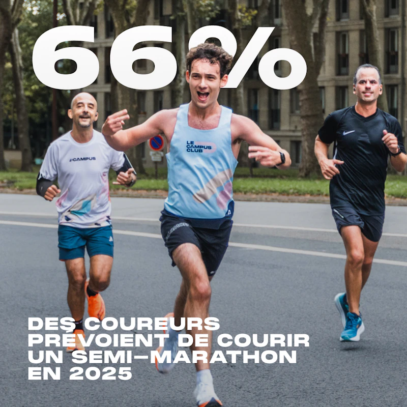 Groupe de coureurs en action