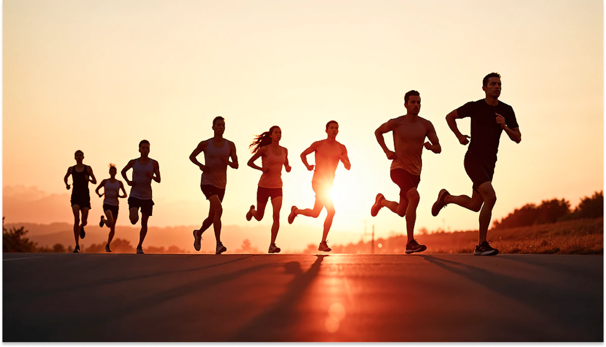 courir sous 30 degrés